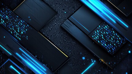 Abstract digital technology graphic