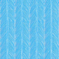 Obraz premium Blue background with white feather pattern image