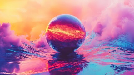 Colorful abstract sphere