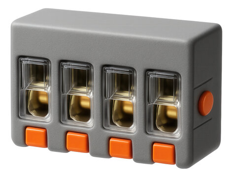 Push-in connector terminals for quick and tool-free wire connections in home lighting fixtures.