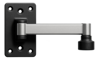 A swivel mounting bracket with an adjustable arm, perfect for positioning a security camera outside a home.