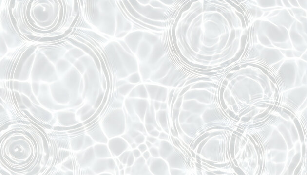 Abstract Water Ripple Texture: Grey and White Circles Pattern
