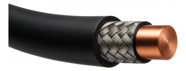 High-tensile armored cable with a copper core for delivering high-speed internet to rural residences.