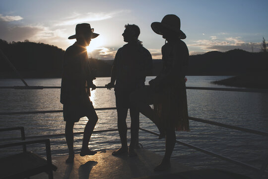 Lake Eildon Sunset silhouettes