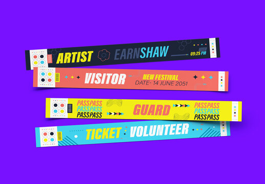 Chic Festival Wristband Set for Modern Events