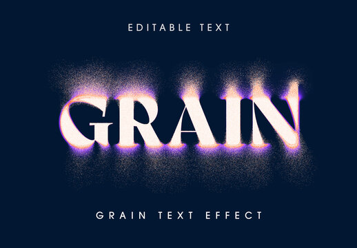 Dissolving Grain Text Effect Mockup
