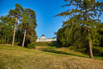 Kachanivka Palace Viewed Across Sunlit Park