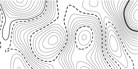Fototapeta premium Modern topography sea map and location discovery vector topo map design White background with topographic world grid wave Topographic map geographic line texture.