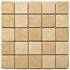 Obraz premium Beige Square Stone Tile Texture Background