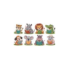 russian dolls isolated on white background