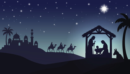 Birth of Jesus illustration
