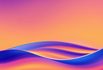 Sleek gradient wave background Modern, visually stunning aesthetic for social media & advertising, soft, wave