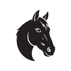 Animal flat face icon logo design
