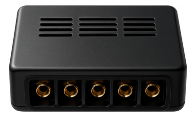 A varistor array module with multiple connection points, suitable for a home office's uninterruptible power supply to safeguard connected equipment.