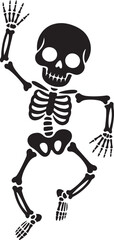Dancing Skeleton Silhouette for Halloween Party Vector

Funny Skeleton Dancing Clipart Illustration

Spooky Skeleton Performing Dance Pose Silhouette

Halloween Skeleton Dancing with Arms Up Vector

C