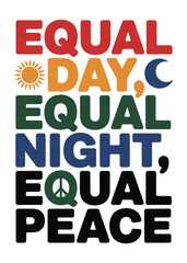 Typography T-Shirt Design On Autumnal Equinox Quote