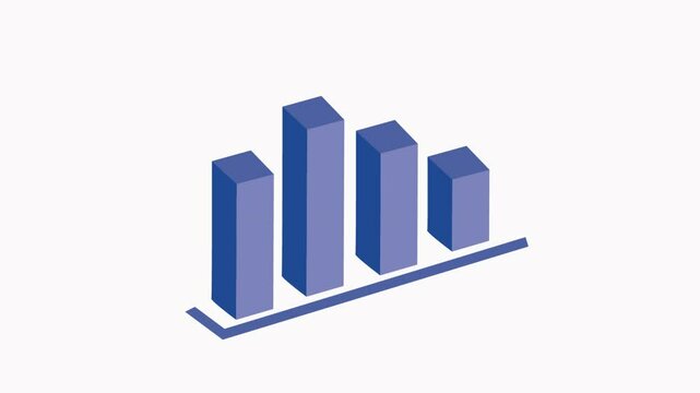 statistics  icon animation   simple flat