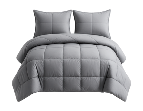 Microfiber bed-in-a-bag set with matching shams for a quick guest bedroom setup in a suburban home