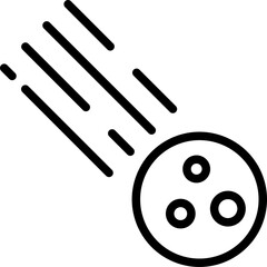 Meteor vector icon stock illustration