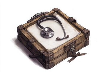 Stethoscope and Medical Clipboard