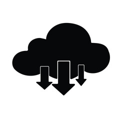 Cloud Upload and Download Arrows Icon