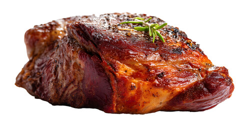roasted meat beef pork  on a transparent background