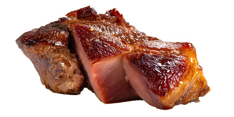 roasted meat beef pork  on a transparent background
