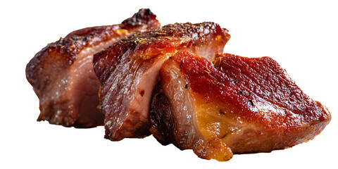 roasted meat beef pork  on a transparent background
