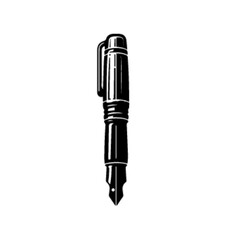 Stylish Pen Vector Illustration | Office Writing Tool Clipart