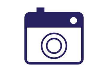 camera icon black color with outline style