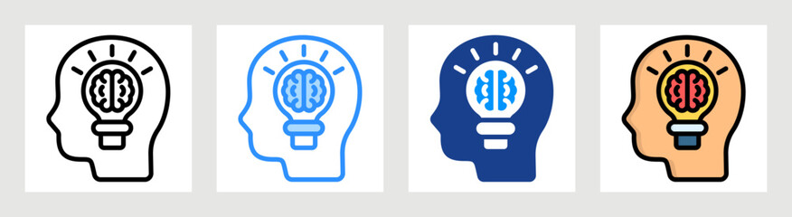 Inspirational Icon Collection Set Multiple Style