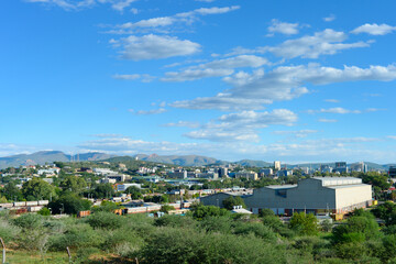 Cityscape  skyline Windhoek capital Namibia