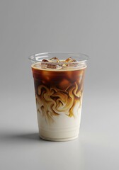 Trendy Iced Latte Mockup: Perfect for Cafe Branding
