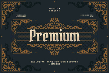 Historical Baroque Inspired Decorative Premium Background