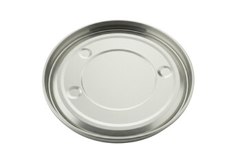 Isolated Silver Metal Lid Round Shape Container Closure