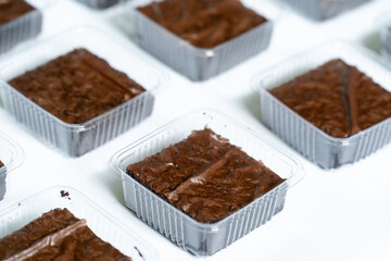 Sweet Packaged Brownies Ready for Gourmet Retail