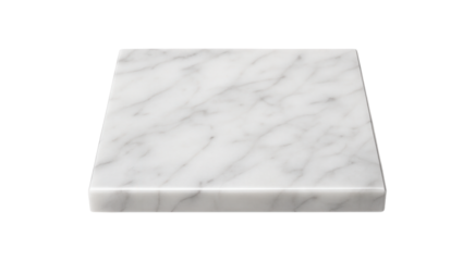 A square marble platter, perfect for serving sushi or sashimi with a touch of elegance.
