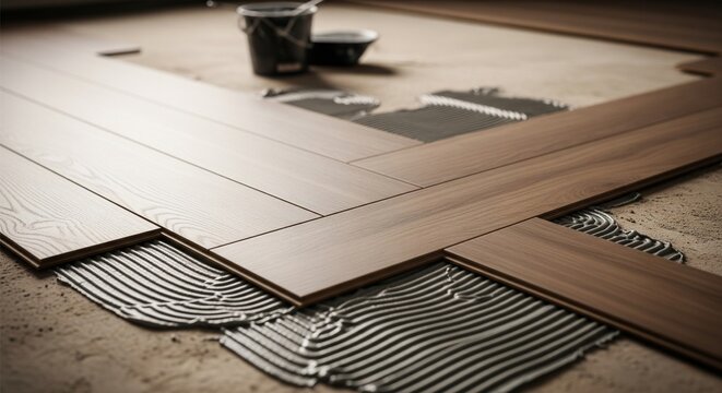 LVP Flooring Project: Glue-Down Installation and Home Improvement