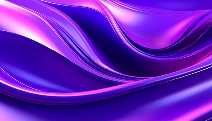 Fototapeta premium A vibrant, flowing abstract design in purple hues, evoking a sense of motion.