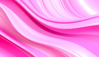 A vibrant, flowing abstract design in shades of pink, evoking a sense of movement.