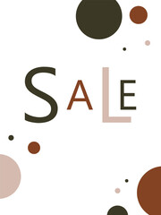 Sale, abstract card, banner