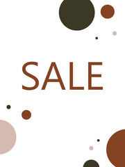 Sale, abstract card, banner