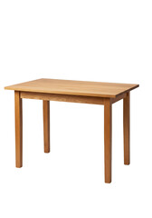 Isolated Wooden Table with Transparent Background with Square Design