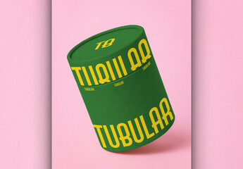 Cylinderical Packaging Mockup