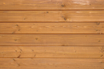 Wooden wall with horizontal planks &ndash; natural wood texture background