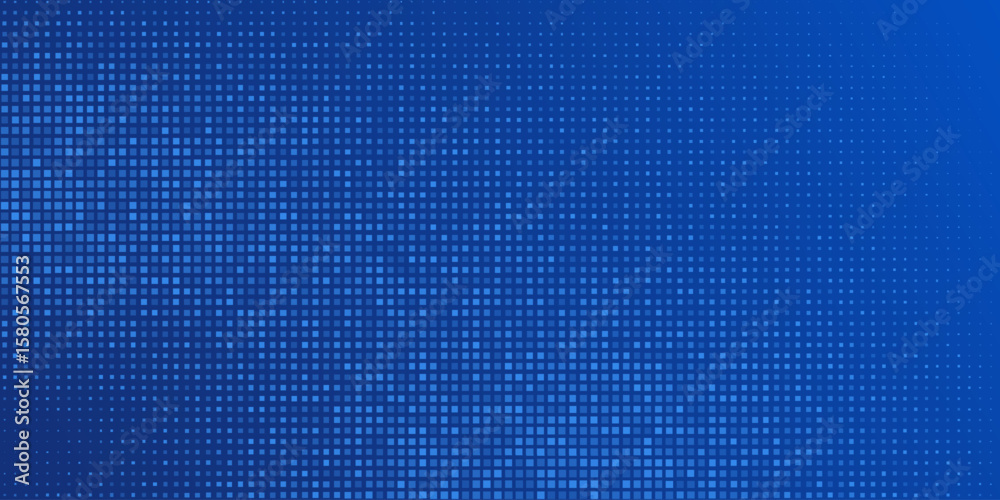 Wall mural blue tech finance background abstract pixel element network. abstract business tech science backgrou