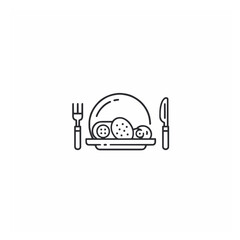 Fototapeta premium Minimal Restaurant Signage Kit