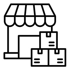 Retailer  Icon Element For Design
