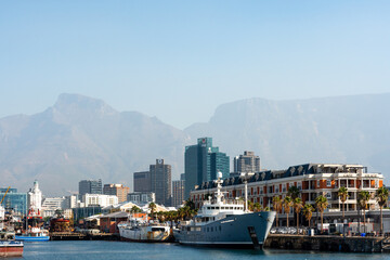 Kapstadt Hafen Tafelberg Stadtblick