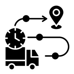 Real-Time Tracking  Icon Element For Design